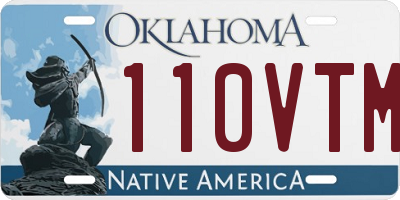 OK license plate 110VTM