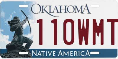 OK license plate 110WMT