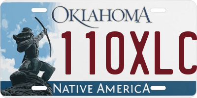 OK license plate 110XLC