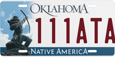 OK license plate 111ATA