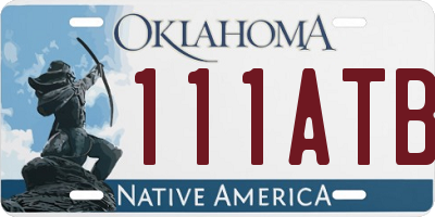 OK license plate 111ATB