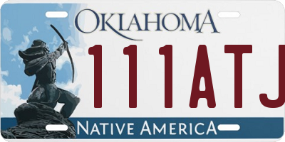 OK license plate 111ATJ