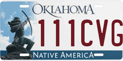 OK license plate 111CVG