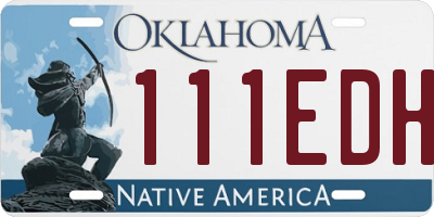 OK license plate 111EDH