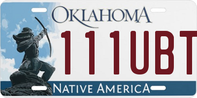 OK license plate 111UBT
