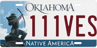 OK license plate 111VES