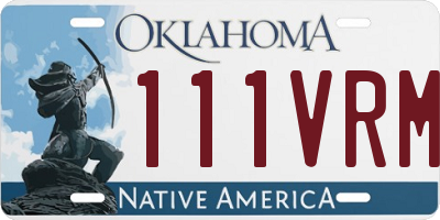 OK license plate 111VRM