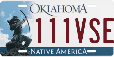 OK license plate 111VSE