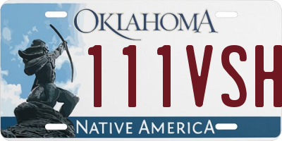 OK license plate 111VSH