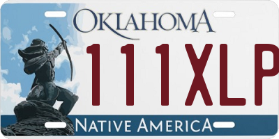 OK license plate 111XLP