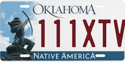 OK license plate 111XTV