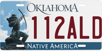 OK license plate 112ALD
