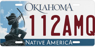 OK license plate 112AMQ