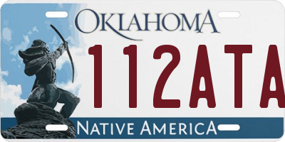 OK license plate 112ATA