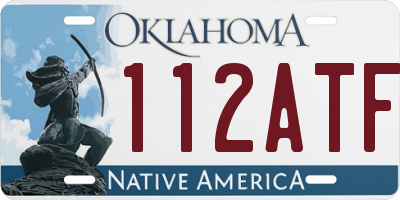 OK license plate 112ATF