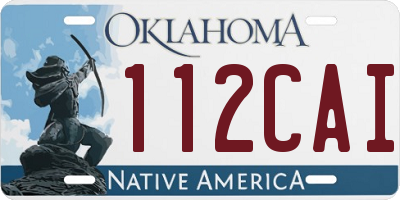OK license plate 112CAI
