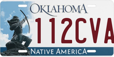 OK license plate 112CVA