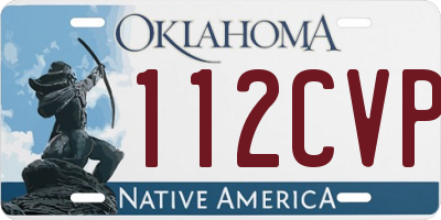 OK license plate 112CVP