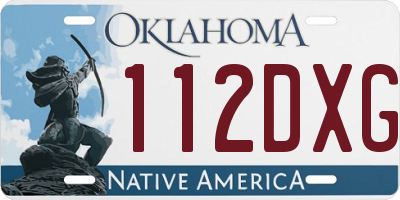 OK license plate 112DXG