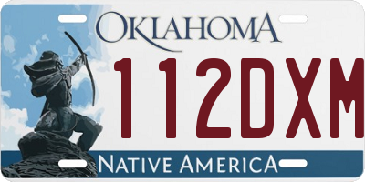 OK license plate 112DXM