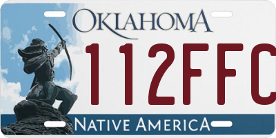 OK license plate 112FFC