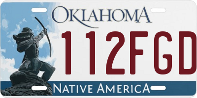 OK license plate 112FGD