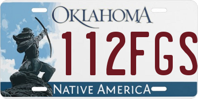 OK license plate 112FGS