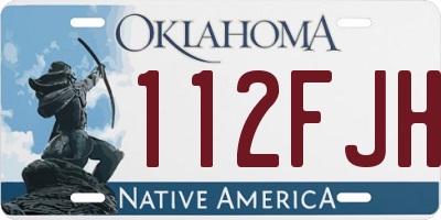 OK license plate 112FJH