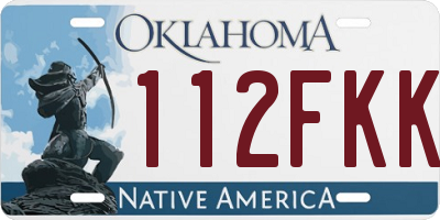 OK license plate 112FKK