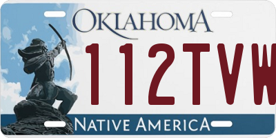 OK license plate 112TVW