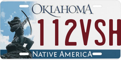 OK license plate 112VSH