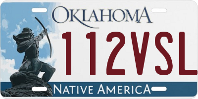 OK license plate 112VSL