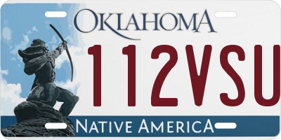 OK license plate 112VSU