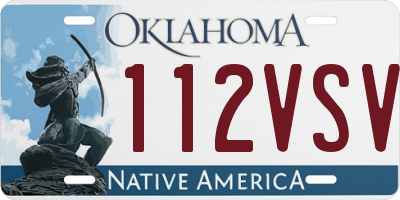 OK license plate 112VSV