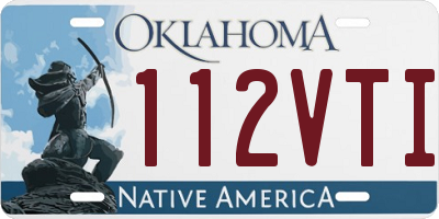OK license plate 112VTI