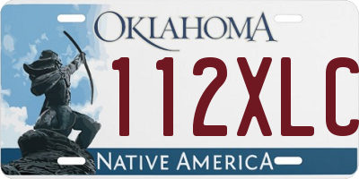 OK license plate 112XLC