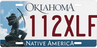 OK license plate 112XLF