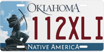 OK license plate 112XLI