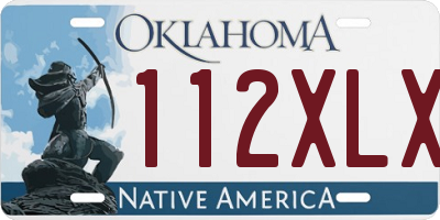 OK license plate 112XLX