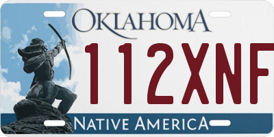 OK license plate 112XNF
