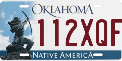 OK license plate 112XQF