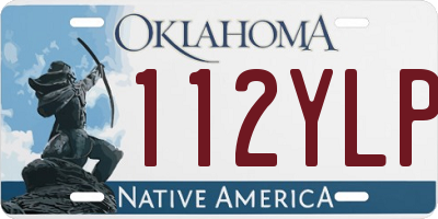 OK license plate 112YLP