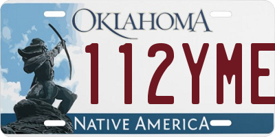 OK license plate 112YME