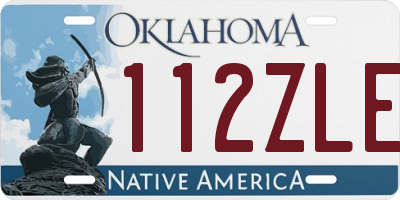 OK license plate 112ZLE