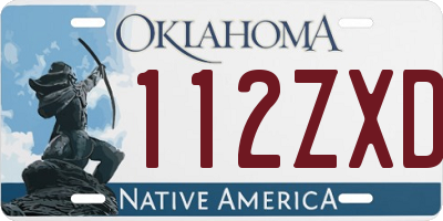 OK license plate 112ZXD