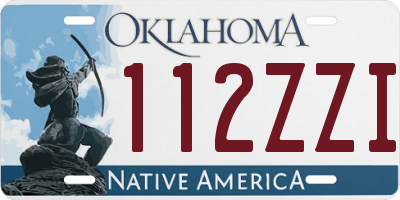 OK license plate 112ZZI