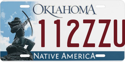 OK license plate 112ZZU