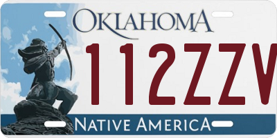 OK license plate 112ZZV