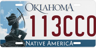 OK license plate 113CCO
