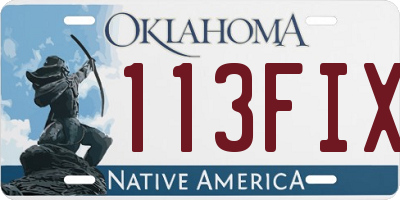 OK license plate 113FIX